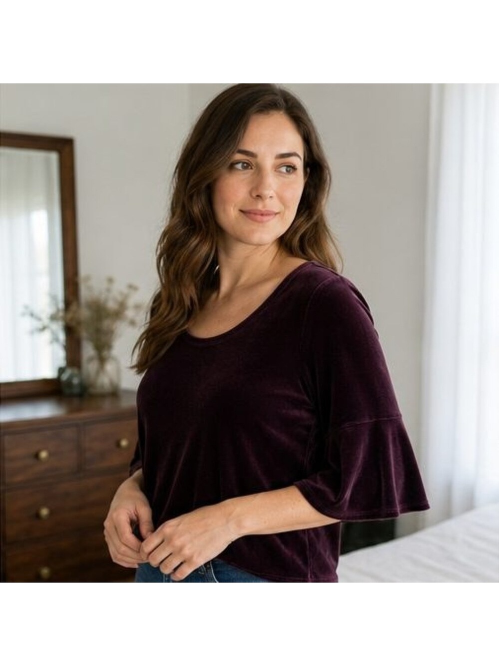 Rust Tunic Blouse - Picture 2 of 6